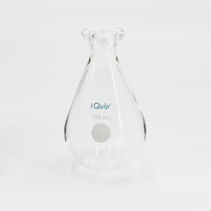 Frasco de fondo redondo de Silicon Valley de 100 ml, vidrio de borosilicato alto para uso en laboratorio - Product Image 3