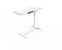 Bureau debout pneumatique pliable OMNI avec roulettes et réglage à 90 degrés °   Bureau inclinable