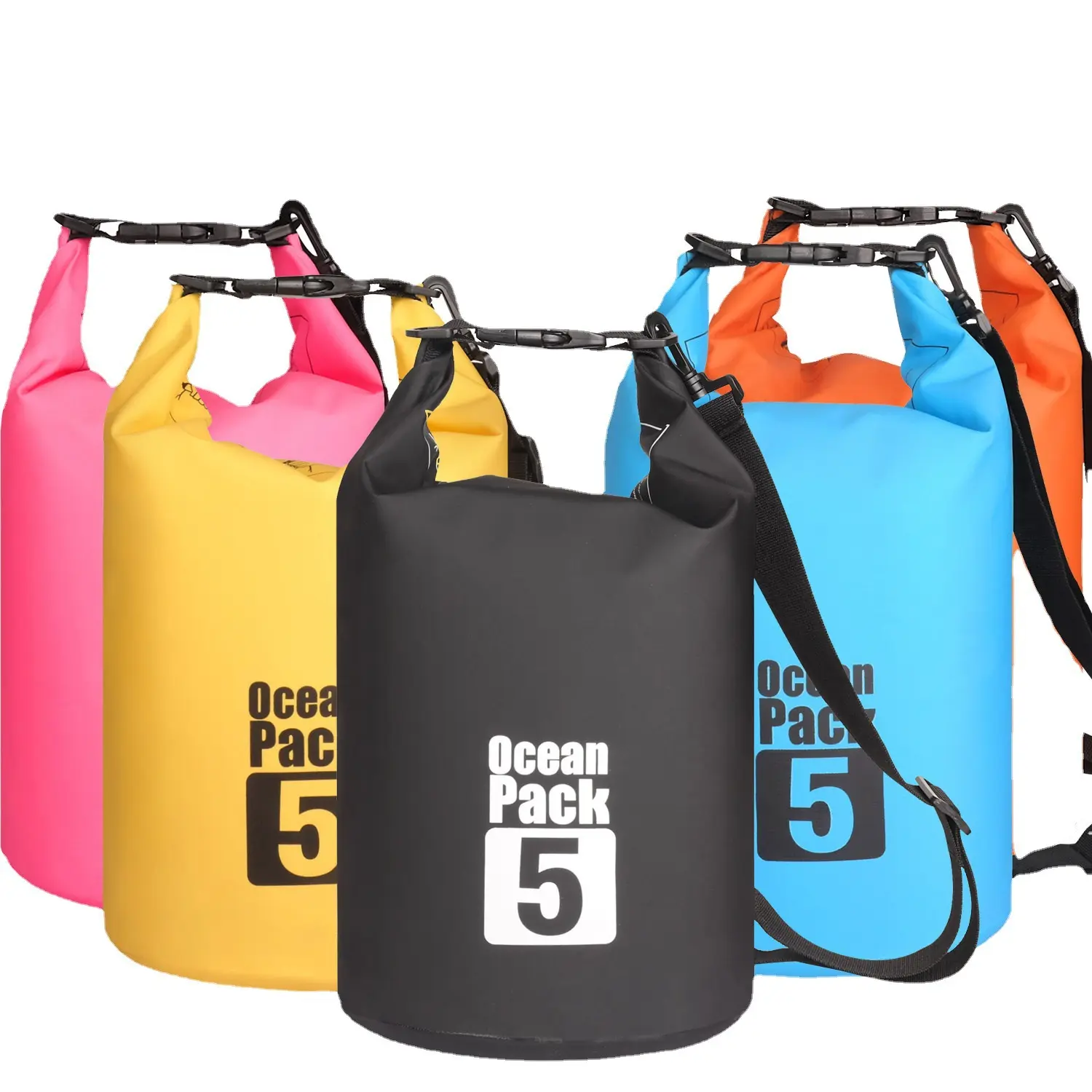 2024 Wholesale Hot-Selling PVC Waterproof Bag Beach Rafting Swimming Bag Outside Single And Double Shoulder Backpack