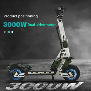 Scooter Plegable de Aluminio de 3000W, Alcance de 80-90KM, Impermeable, Motor sin Escobillas, Batería de Litio de Doble Cara, para Adultos - Product Image 3