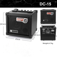 Amplificateur de tube de guitare 15W système de son de guitare numérique haut-parleur actif