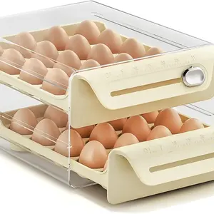 Kotak Penyimpanan Multi lapisan transparan untuk pengawet telur tahan kerusakan