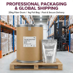 สารสกัดจากเปลือกองุ่นสมุนไพรธรรมชาติ  โอพีซี/เรสเวอราทรอล  ปริมาณสูง ป้องกันรังสียูวี  เกรดอาหาร  ผงสารต้านอนุมูลอิสระ  ละลายน้ำได้ - Product Image 5