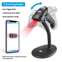 Tinkma pemindai kode batang genggam Mini portabel, 1D 2D QR BT USB nirkabel untuk ponsel pintar iOS Android Model C740/C750