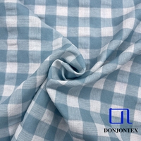 2025 nouveau Design 100% polyester écologique fil teint en mousseline de soie tissu Big Check pour les femmes robe et vêtements de nuit pour les filles