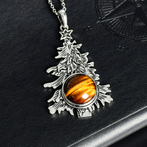 18มม. กระดุมสร้อยคอจี้หินคริสตัลที่เป็นเอกลักษณ์สำหรับการทำเครื่องประดับ DIY สร้อยคอลูกปัดแฟชั่นคริสต์มาสอินเทรนด์ - Product Image 4