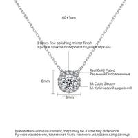 LUOTEEMI — collier pour Couple, chaîne en pierre de zircone cubique, coupe ronde, à la mode, bijoux d'amour, cadeau
