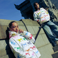 Sweat à capuche court zippé pour homme, imprimé intégral, impression DTG personnalisée, coupe oversize, style streetwear, OEM, 100% coton écologique