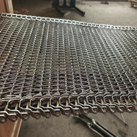 Malla transportadora de alambre espiral de acero inoxidable 304/316 de grado alimenticio para transporte de alimentos o uso en congeladores