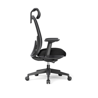 Chaise de bureau pivotante en maille respirante avec accoudoirs 4D, chaise de conférence moderne pour personnel