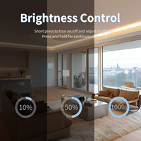 Interrupteur lumineux sans fil étanche à énergie cinétique, télécommande auto-alimentée, variateur intelligent WiFi RF433 pour éclairage LED