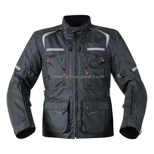 4 Season Custom Motorcycle Riding Jacket Waterproof Leather With Removable Cotton Liner