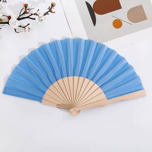 <b>Personalised</b> Custom Printed Bamboo Wooden Folding Clack Hand Fan Logo for Wedding Festival Parties Rave Accessories - Product Image 1