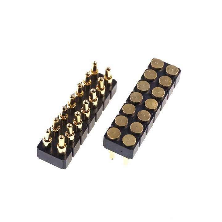 Spring Loaded Pogo Pin Connector - 7.0 Mm Height, 2.54 Mm Pitch