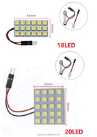 20SMD 5050 LED blanc panneau lumières 12V lecture dôme lumière plaque d'immatriculation lampe voiture lumière accessoires