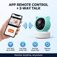 Moniteur bébé WiFi avec écran HD 5,0 pouces 1080P, vision nocturne 940nm, alarme pleurs, appel à une touche, application Tuya Smart Life, étanche IP65