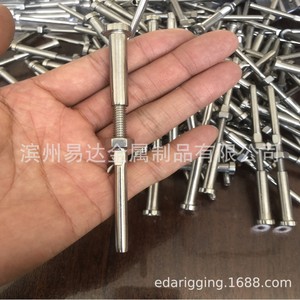 Ensemble de connecteurs de garde-corps en acier inoxydable 316, tendeur de câble hexagonal avec clé 18-20 mm - Product Image 4