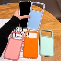 Coque de téléphone portable en silicone de luxe tendance, design couleur gelée, pour iPhone 11, 12, 13, 14, 15, 16 Plus, séries 17, 18 Pro Max