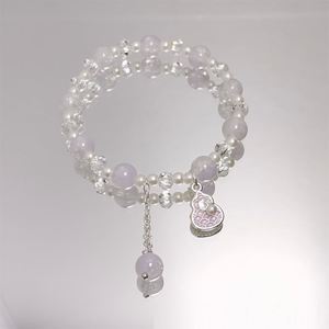 Sweet Jewelry <b>Beaded</b> Pearl Gourd <b>Bracelet</b> Shiny Glaze <b>Beaded</b> <b>Bracelet</b> Jewelry Fantasy Popcorn Cracked Crystal Beads <b>Bracelet</b> - Product Image 5