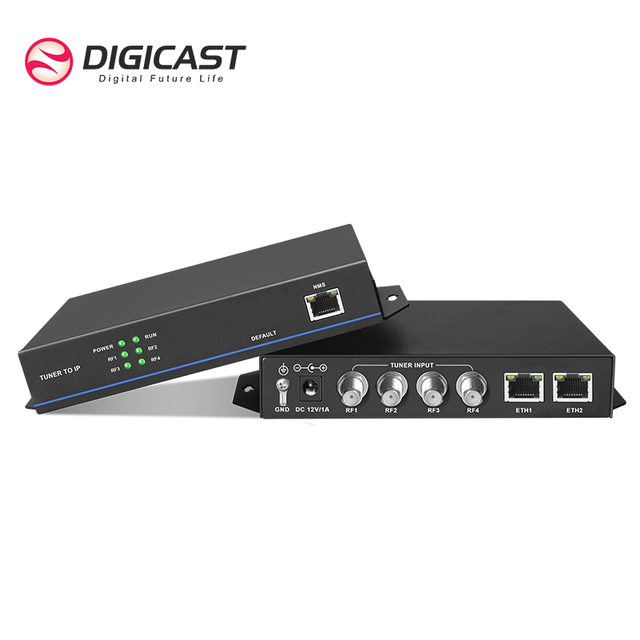 New Arrived DMB-90E Mini 4 Channel FTA DVB-S/S2 to IP Professional Digital TV Receiver