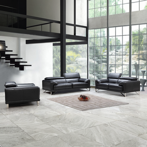 اشترِ أريكة من الصين، أريكة مكتبية من الجلد الأصلي، طقم أثاث بثلاثة مقاعد، كنبة بنية داكنة لغرفة المعيشة، أريكة كلاسيكية بأسلوب نورديك - Product Image 2