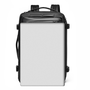 <b>Laptop</b> <b>Backpack</b> 14 Inches Waterproof Large Capacity Casual Travel Youth Male Solid Color Gray And Black - Product Image 3