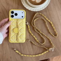 Étui de protection pour téléphone portable en cuir vierge à sublimation avec porte-cartes, design élégant, pour iPhone 17 16 15 14 13 Pro Max