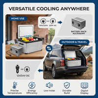 Boîtier de batterie Li-ion intelligent économique avec protection basse tension 128 bits, boîtier personnalisé, source d'alimentation portable pour camping extérieur et réfrigérateur