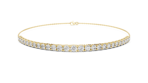 Bracelet de luxe en diamant de laboratoire plaqué or pour femme, forme personnalisée, bijou élégant de créateur, accessoire de mode, cadeau - Product Image 4