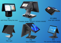 Terminal de Punto de Venta Inteligente para Windows, Sistema de Escritorio con Pantalla Táctil de 15.6 Pulgadas, Android 13, Fácil Instalación, Caja Registradora al por Mayor para Restaurantes, NFC