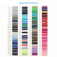 Bande élastique pour perruque tricotée fine de 3mm, 1/8 ", pour masque, en stock, plus de 20 couleurs