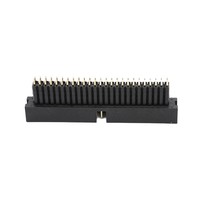 Conector IDC de doble fila con paso de 2.54mm, 10P/20P, cabezal hembra recto con pines largos, tipo Box Header para PCB, 1000V 3A