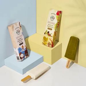 Boîtes à emporter carrées pour mini-croissants et burgers, emballage de type carton de glace Eskimo, pelliculage mat pour sushis - Product Image 2