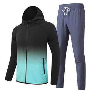 Otoño Invierno el mismo traje deportivo para hombres y mujeres es de secado rápido transpirable correr ropa deportiva mañana correr tren cálido - Product Image 5