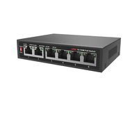 6 Port PoE Network Switch IEEE802.3af/at Fast Ethernet Switch untuk AP Nirkabel dan VoIP POE31064PL