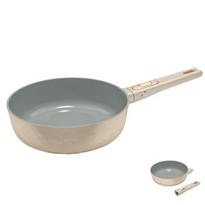 Sartén Exclusiva con Textura de Hielo Triturado, Sartenes de Cocina Antiadherentes Fundidas a Presión con Mango Extraíble - Product Image 3