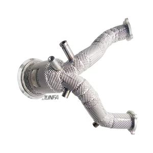 Utilisé pour <span class=keywords><strong>Audi</strong></span> S4-B9.5 tuyau de descente en acier inoxydable avec combinaison de catalyseur pour augmenter les performances d'échappement - Product Image 4