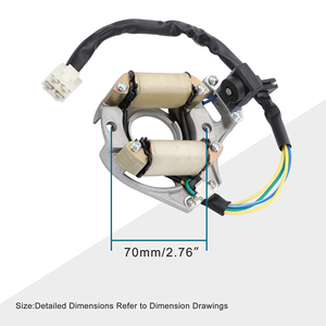 GOOFIT للدراجات النارية محرك احتياطي Stator لفائف مغناطيسية لـ 50cc 70 Cc 90cc <span class=keywords><strong>110cc</strong></span> 125cc دراجة ترابية مركبة جو كارت - Product Image 2