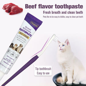 KingHon - Juego de Cepillo y Pasta de Dientes 4 en 1 para Limpieza Dental de Perros, con Cepillo de Doble Cara, en Blister - Product Image 3