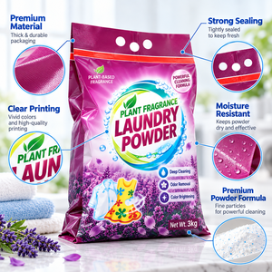 Detersivo in Polvere OEM Ecologico con Profumo Floreale e Potente Azione Decontaminante per Cura Delicata dei Tessuti <span class=keywords><strong>a</strong></span> Casa - Product Image 6