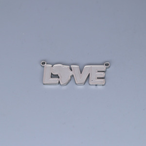 Qiandis nouveau pendentif en acier inoxydable avec un amour pour l'écriture sur le <span class=keywords><strong>continent</strong></span> <span class=keywords><strong>africain</strong></span> est un accessoire de bricolage - Product Image 4