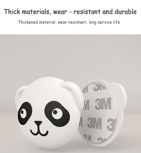 Tope de puerta de seguridad para bebé PRODIGY SD054, parachoques de manija de puerta bonito tipo Animal de silicona colorida - Product Image 2