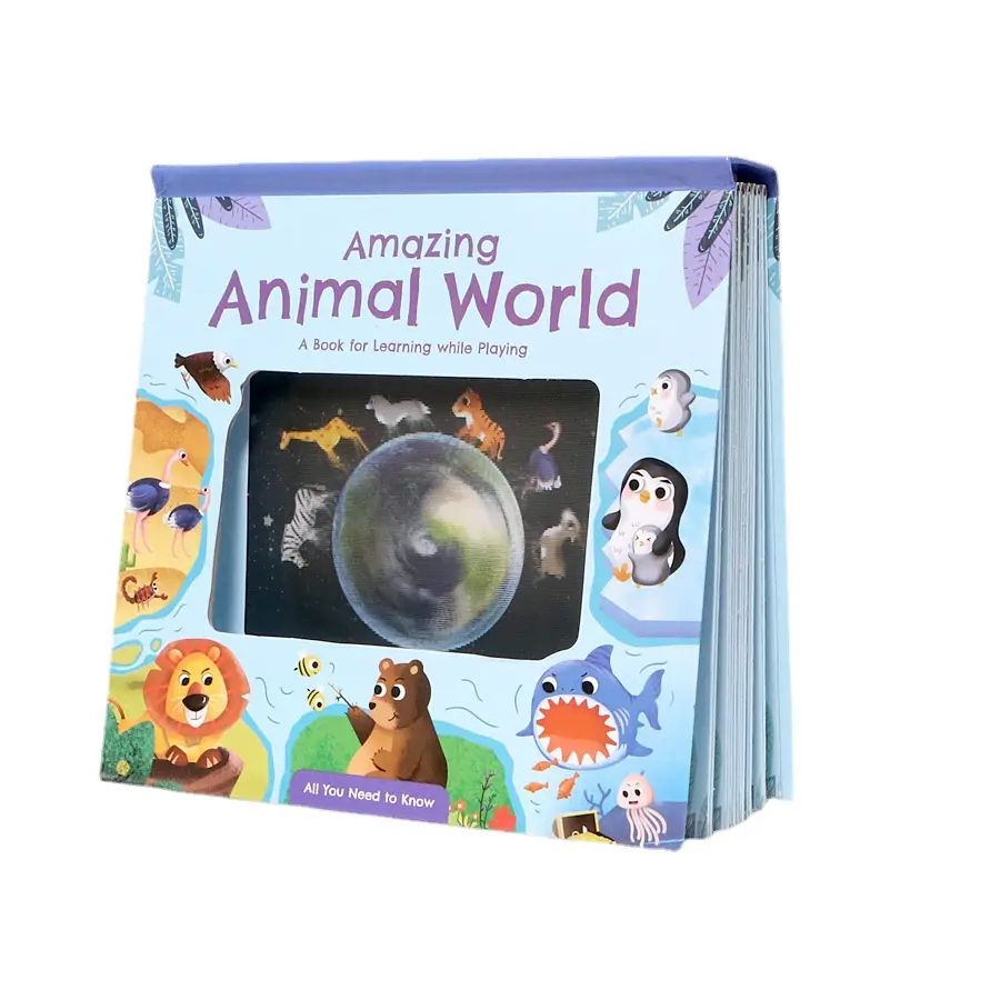 Stampa di libri con copertina rigida per bambini 3D di alta qualità