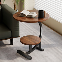 Meilleures ventes Meubles de salon les plus populaires Canapé Table d'appoint Table d'angle en forme de C Petite table basse en bois