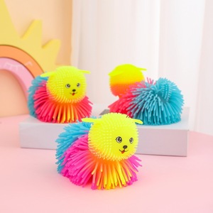 2025 Children's Toys Small Hedgehog Puffer <b>Ball</b> Flash Soft Rubber Vent Baby <b>Squeezing</b> Toy - Product Image 4