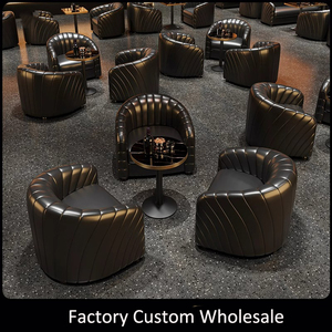 Nhà hàng hiện đại mới sofa da gian hàng cà phê quán cà phê đồ nội thất quán rượu Bar chỗ ngồi sử dụng thương mại - Product Image 4
