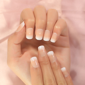 <span class=keywords><strong>Faux</strong></span> Ongles Nouveaux Produits Ombre Nude Couverture Complète Beauté pour Fille Brillant Court Artificiel - Product Image 3