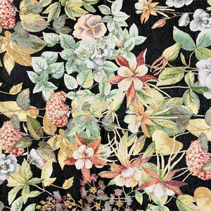 Tissu d'<span class=keywords><strong>ameublement</strong></span> en velours jacquard respirant, teint en fil, à motif floral, vert, bleu, bordeaux, en <span class=keywords><strong>coton</strong></span>/polyester, pour textiles de maison - Product Image 5