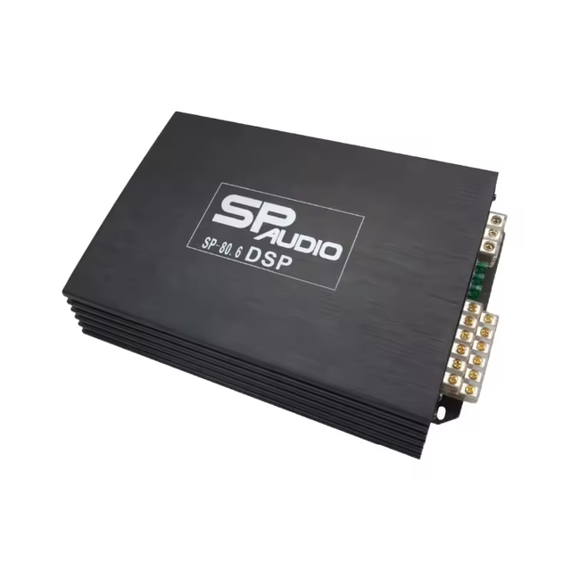 High Performance Car Audio  DSP Processor Digital Equalizer 6 Channel Input Car DSP Built in Amplifier