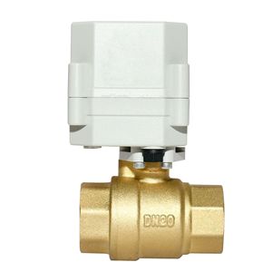 Vanne à boisseau sphérique électrique DN20 1 pouce en bronze pour eau et air, avec contrôle automatique par minuterie et bonne étanchéité pour systèmes de plomberie - Product Image 3